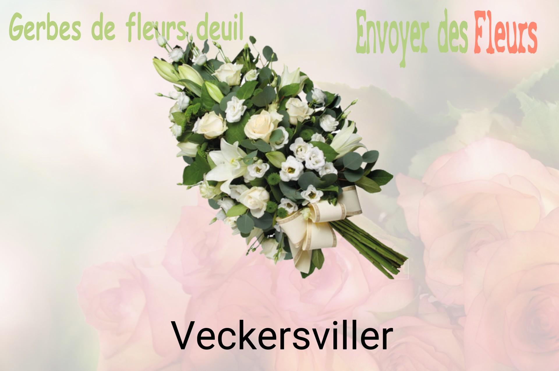 Gerbe de fleurs de deuil livrée à Veckersviller